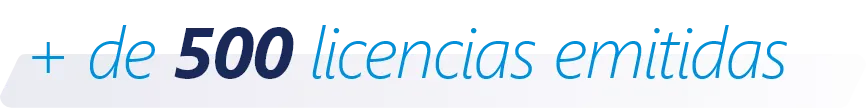 + de 500 licencias emitidas
